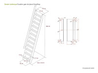 Escalier gain de place Easystep- Hêtre massif