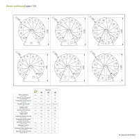 Escalier en colimaçon Caparo- 140cm, Polar-White (blanc), Hêtre clair (nature),  - 305,5cm (12 marches + palier)