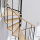 Escalier en colimaçon Caparo- 120cm, Brilliant-Black (noir), Hêtre clair (nature),  - 305,5cm (12 marches + palier)