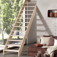 Escalier en bois Casablanca sans rampe- 74cm, hêtre...