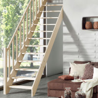 Escalier en bois Casablanca avec rampe- 52cm,...