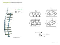 Escalier japonais modulaire Twister