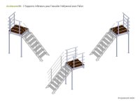 Kit - 2 Supports inférieurs pour lescalierrts...