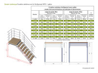 Escalier extérieur Hollywood WPC avec palier et 1 rampe - 80cm, 103-133cm (5 marches + palier), Anthracite