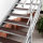 Escalier extérieur Hollywood WPC avec palier et 1 rampe - 80cm, 103-133cm (5 marches + palier), Anthracite