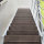 Escalier extérieur Hollywood WPC avec palier et 1 rampe - 80cm, 103-133cm (5 marches + palier), Anthracite