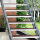 Escalier extérieur Hollywood WPC + rampe d’un côté - 120cm, 183 - 243cm (10 marches), Marron