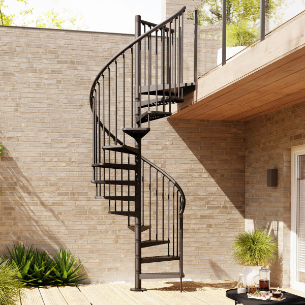 Escalier extérieur en Kit Galva *160cm Noir*